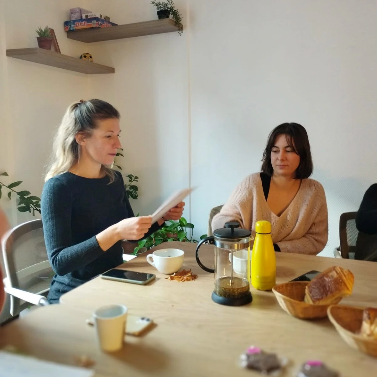 Deux femmes en formation